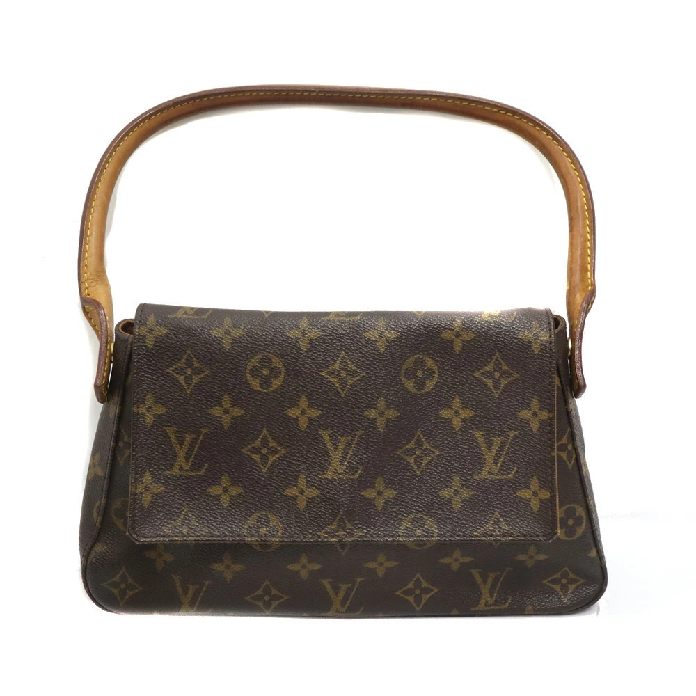 Louis Vuitton Looping Monogram Shoulder Bag Brown